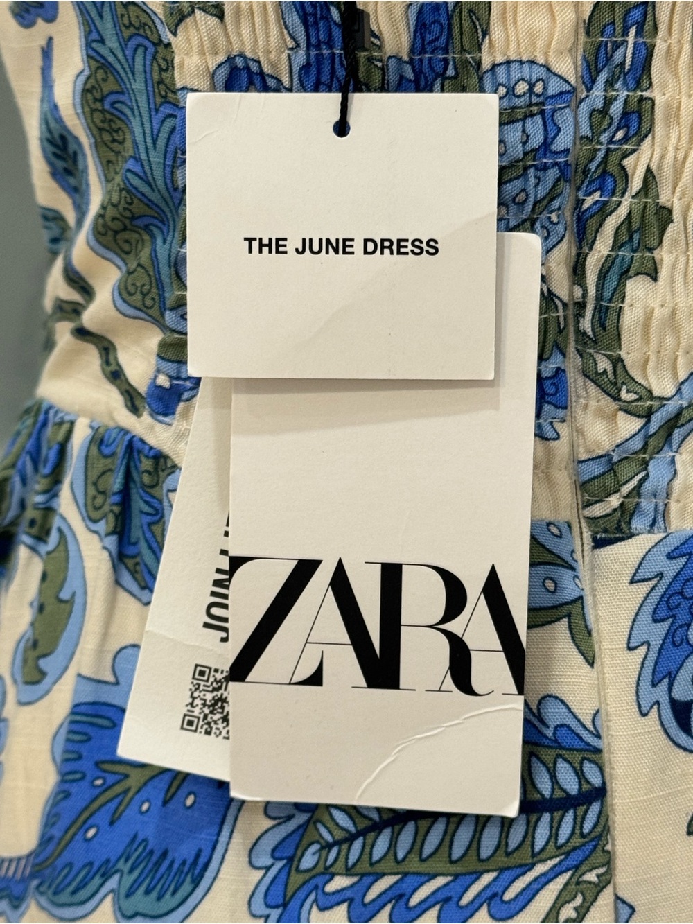 Zara The June Dress Blue Floral Maxi Dress NWT M $69.90 - Picture 3 of 9